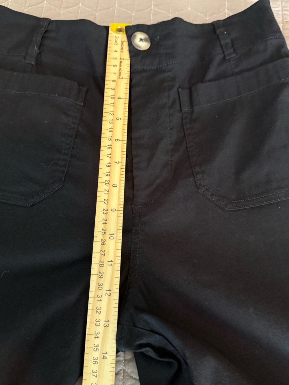 Maeve The Colette Black High-Rise Wide-Leg Pants in Magic Fabric - Picture 12 of 14